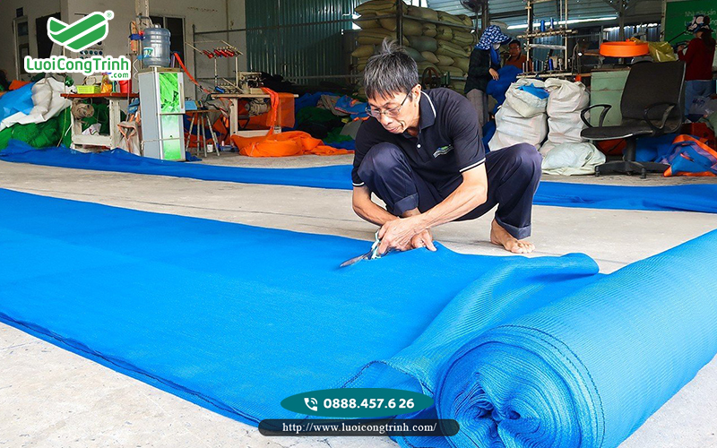Nhà sản xuất lưới bao che blue - Lưới Công Trình