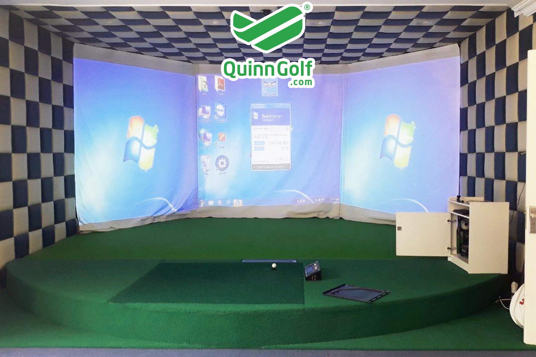 Phòng tập Golf 3D 3 màn hình