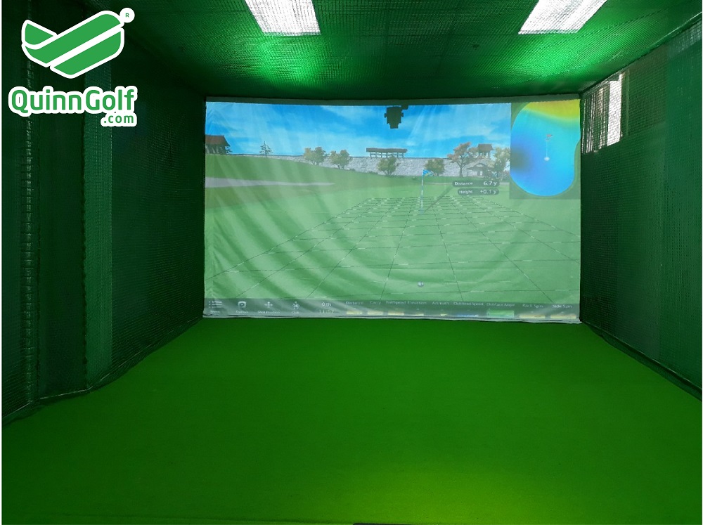 thi công phòng golf 3D