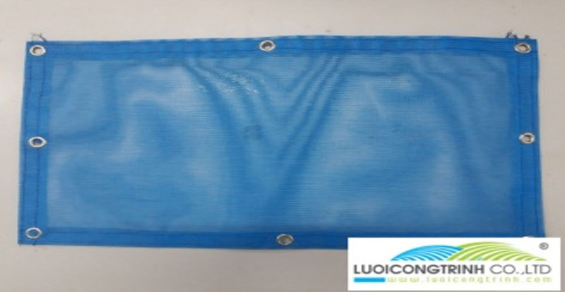 Hình ảnh Lưới PVC may gấp viền bấm khuy