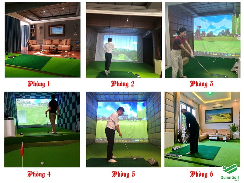 phòng tập golf 3D