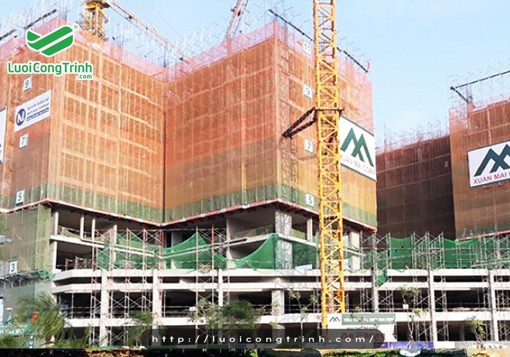 Lưới bao che công trình giúp đảm bảo tính thẩm mỹ